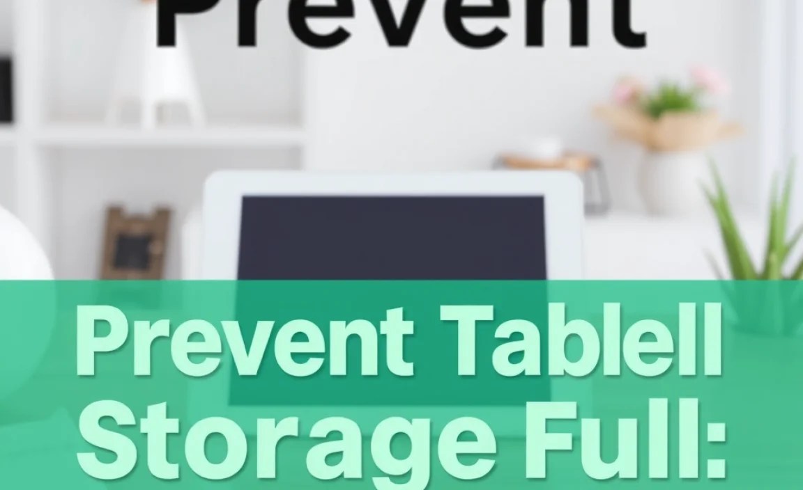 Prevent Tablet Storage Full: Genius Budget Tips