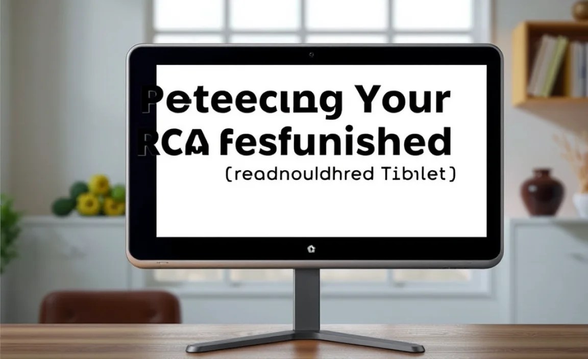 Protecting Your RCA Refurbished Tablet