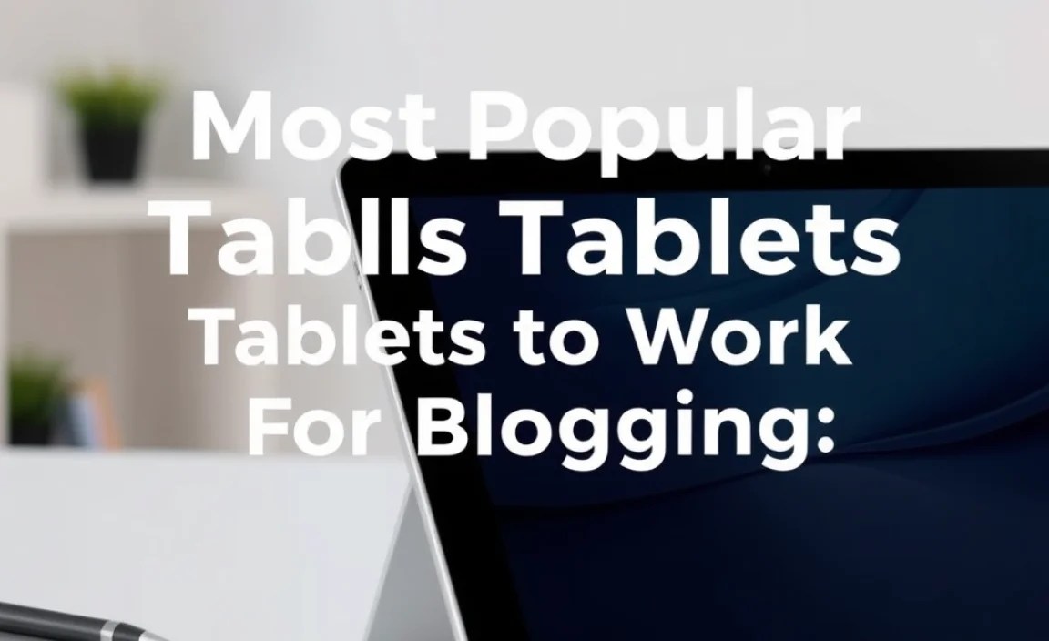 Putting Your Tablet to Work for Blogging