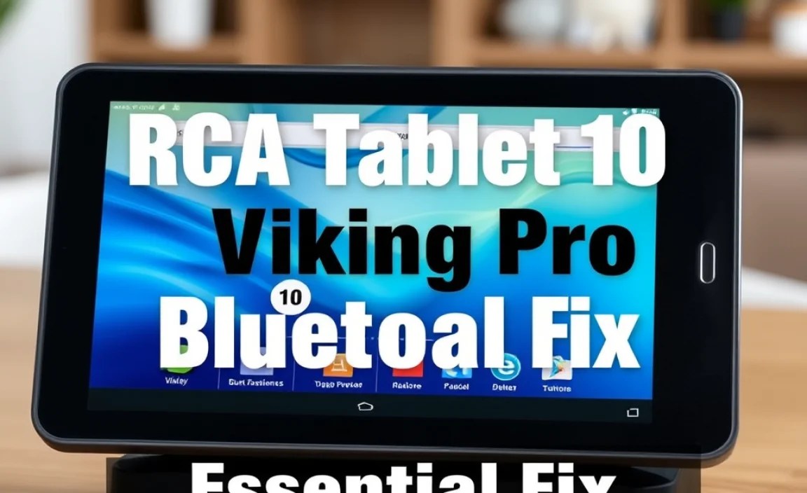 RCA Tablet 10 Viking Pro Bluetooth: Essential Fix