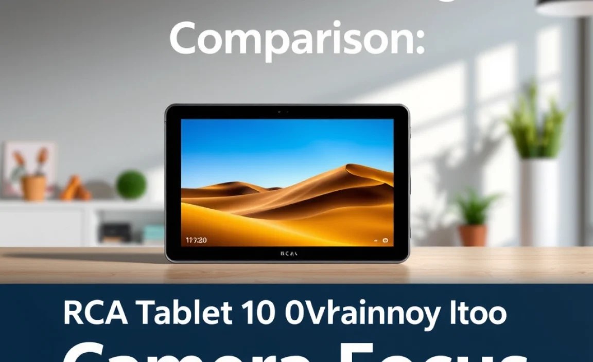 RCA Tablet 10 Viking Pro Comparison: Camera Focus