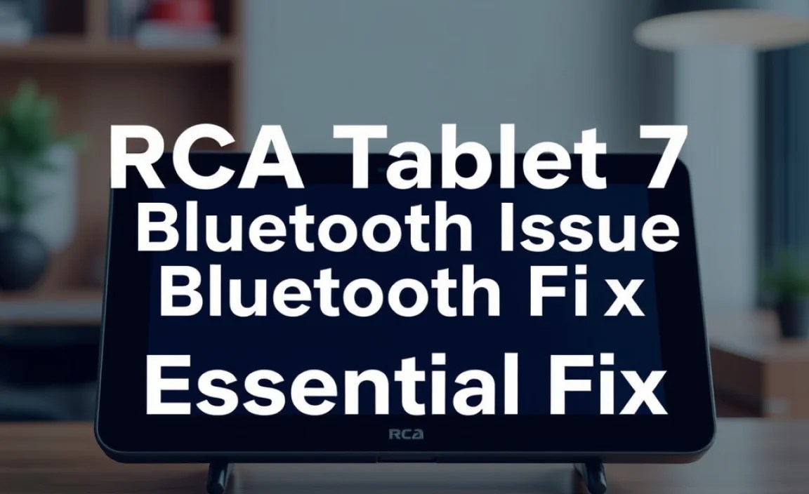 RCA Tablet 7 Voyager Bluetooth Issue: Essential Fix