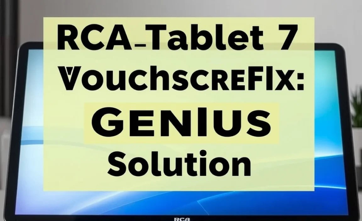 RCA Tablet 7 Voyager HDMI Touchscreen Fix: Genius Solution