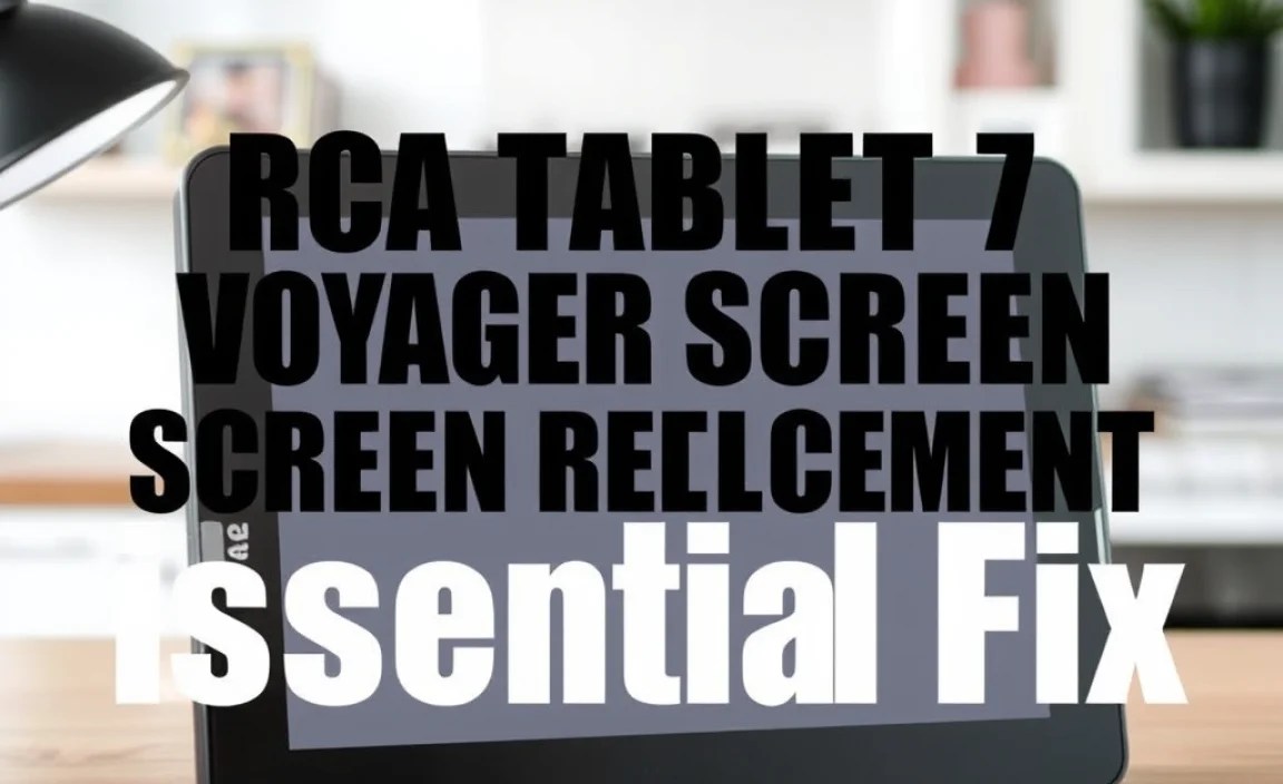 RCA Tablet 7 Voyager Screen Replacement: Essential Fix