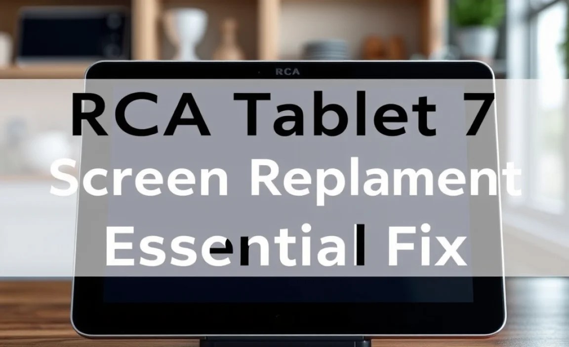 RCA Tablet 7 Voyager Screen Replacement: Essential Fix