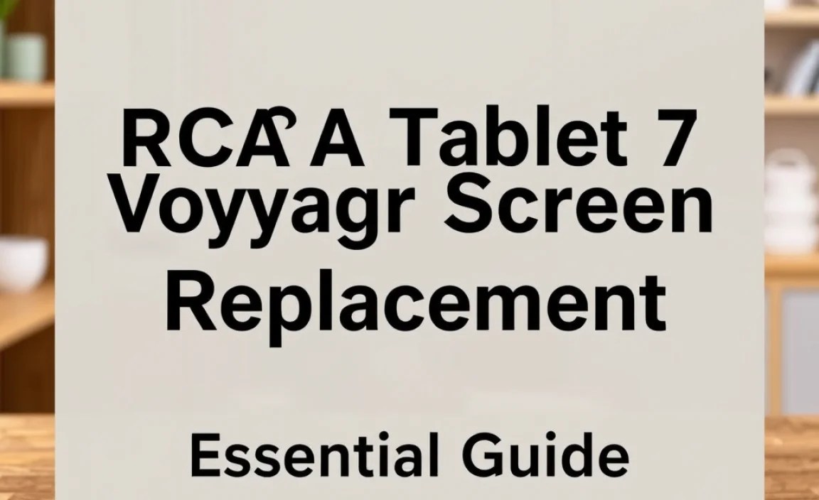 RCA Tablet 7 Voyager Screen Replacement: Essential Guide