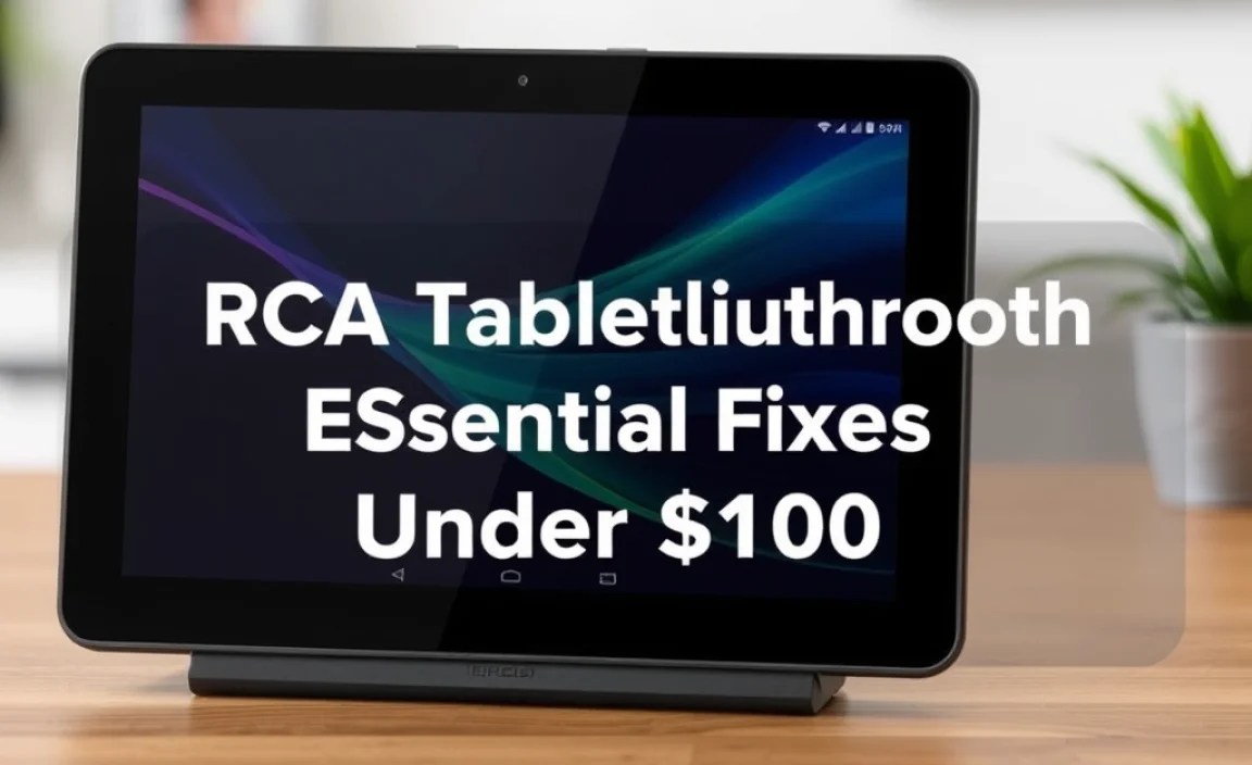 RCA Tablet Apollo Bluetooth: Essential Fixes Under $100