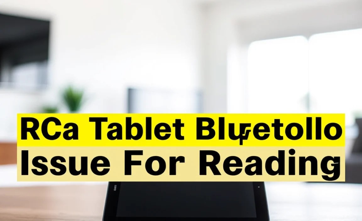 Rca Tablet Apollo Bluetooth Issue For Reading: Essential Fixes