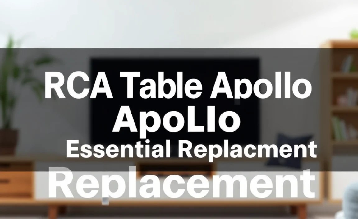 RCA Tablet Apollo: Essential Screen Replacement