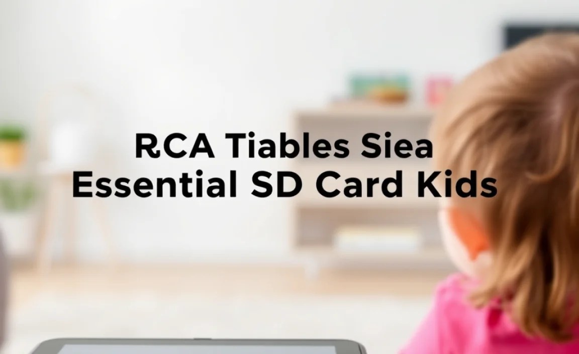 RCA Tablet Apollo Essential SD Card Support Kids