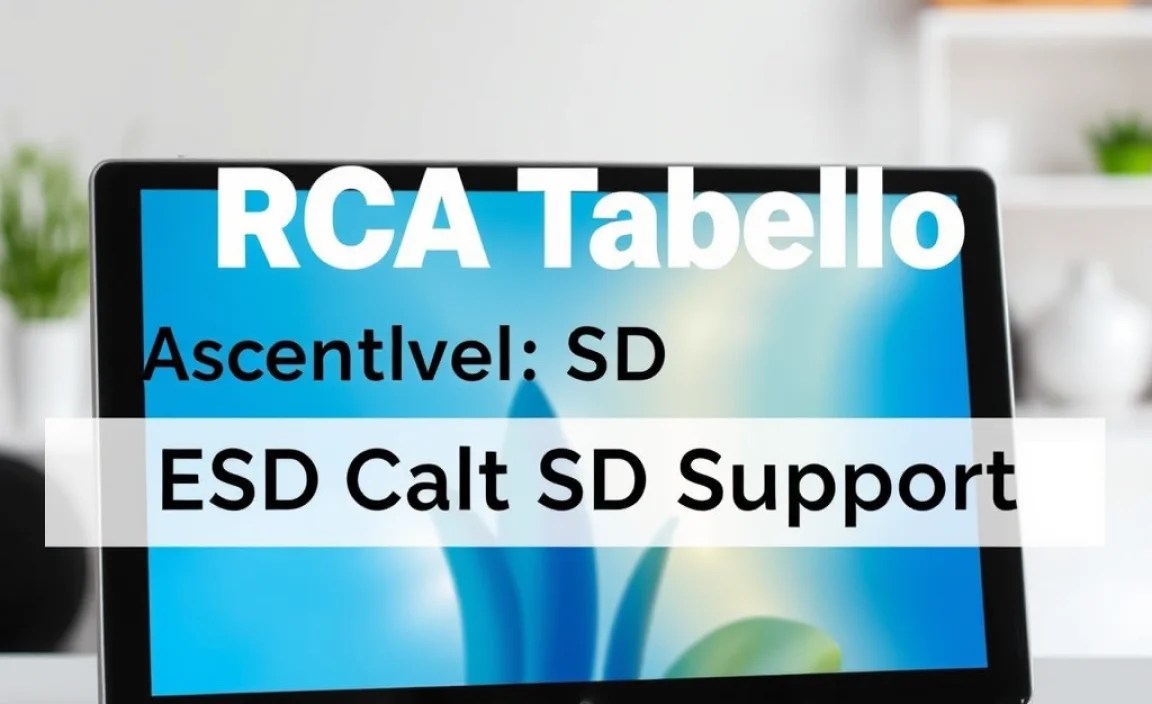 RCA Tablet Apollo: Essential SD Card Support