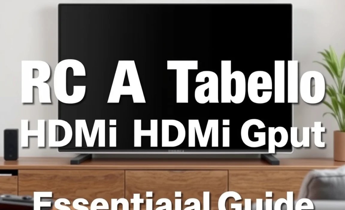 RCA Tablet Apollo HDMI Output: Essential Walmart Guide