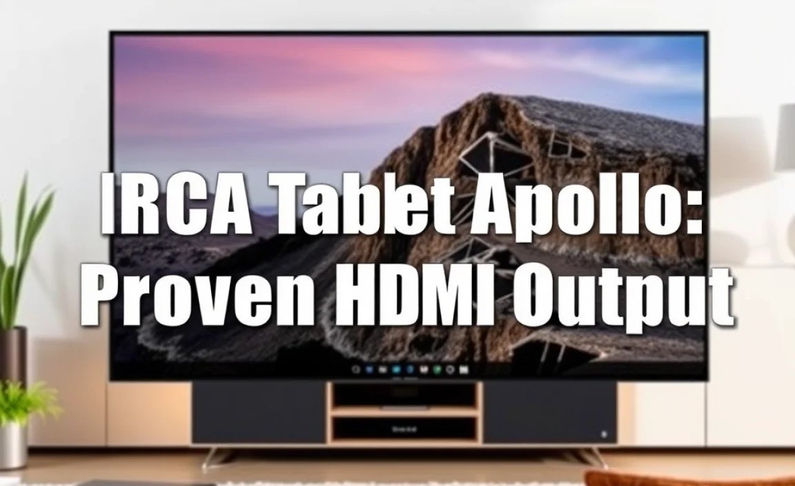 RCA Tablet Apollo: Proven HDMI Output