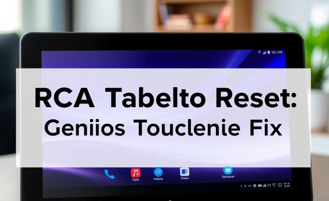 RCA Tablet Apollo Reset: Genius Touchscreen Fix