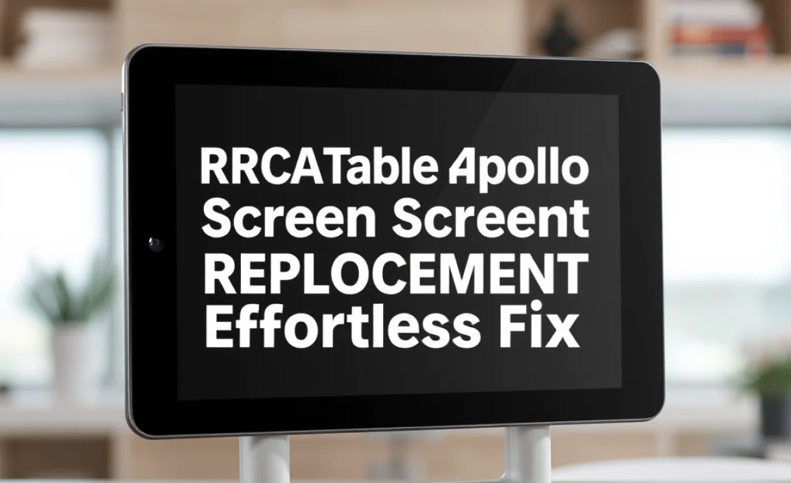 RCA Tablet Apollo Screen Replacement: Effortless Fix Walmart