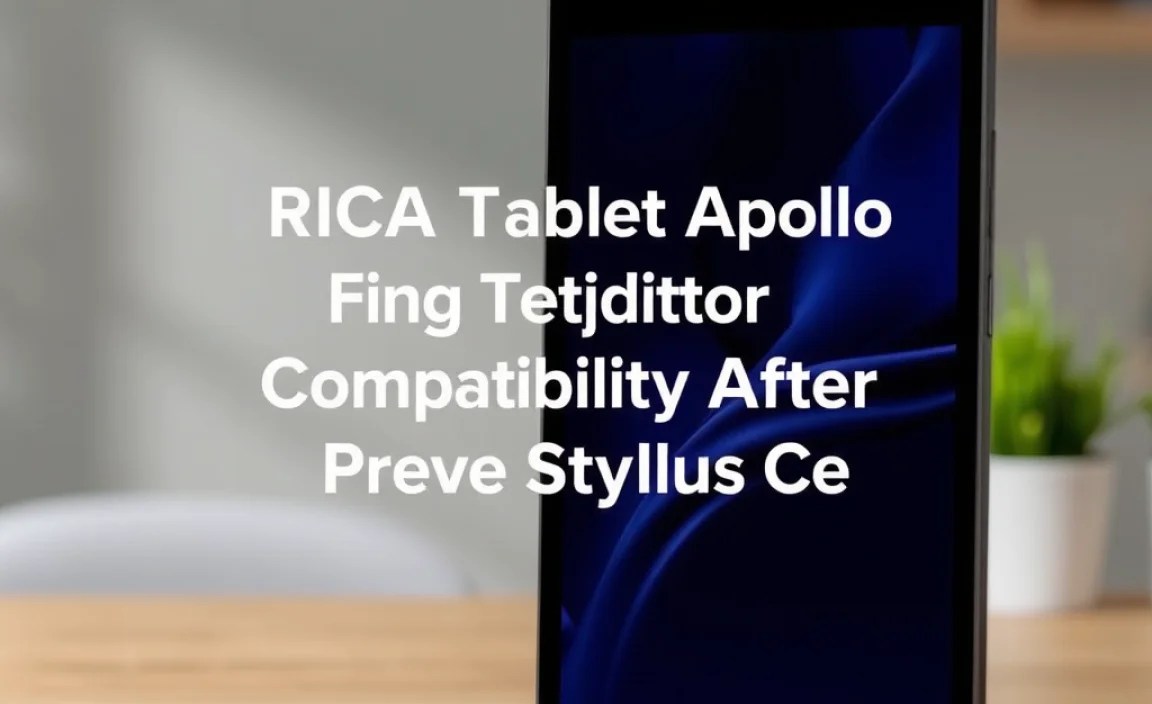 RCA Tablet Apollo Stylus Compatibility After Rooting