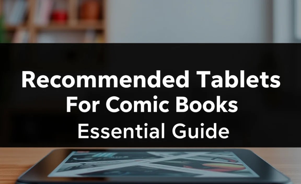 Recommended Tablets For Comic Books: Essential Guide