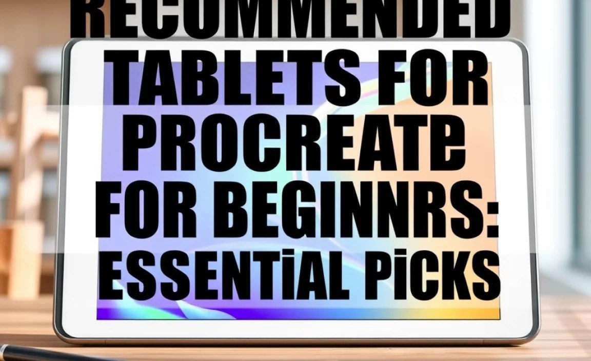 Recommended Tablets for Procreate for Beginners: Essential Picks