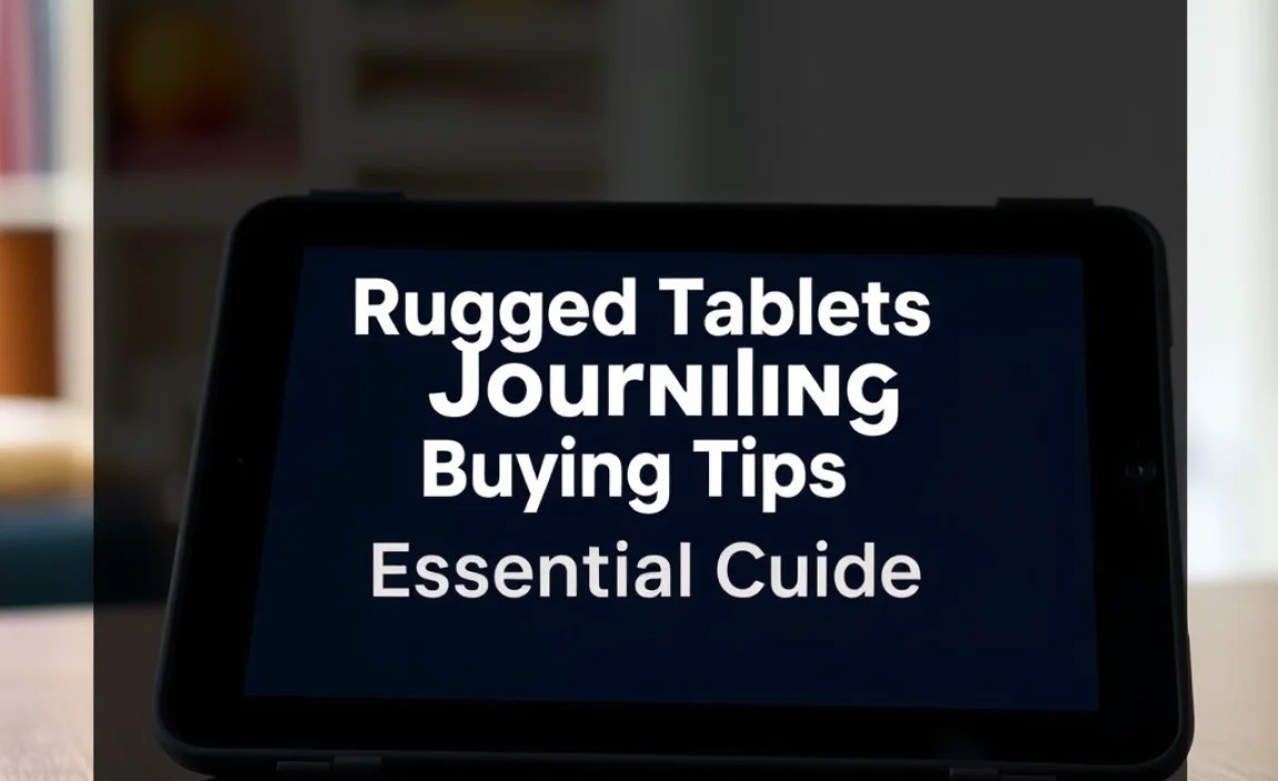 Rugged Tablets For Journaling Buying Tips: Essential Guide