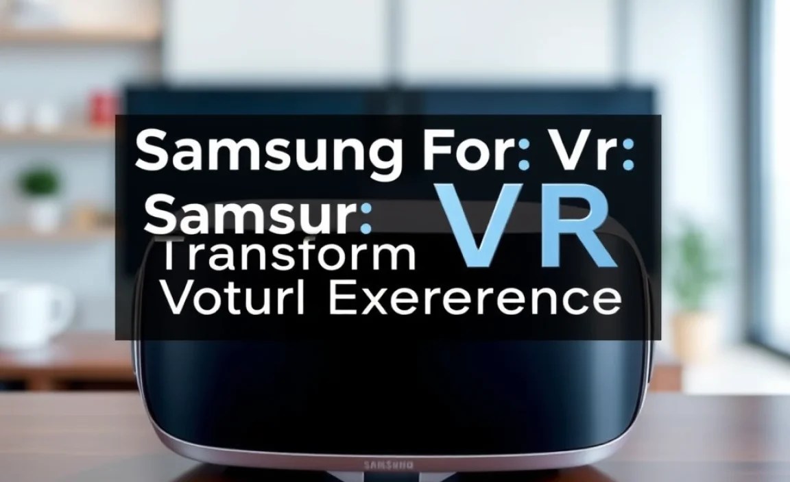 Samsung For Vr: Transform Your Virtual Experience