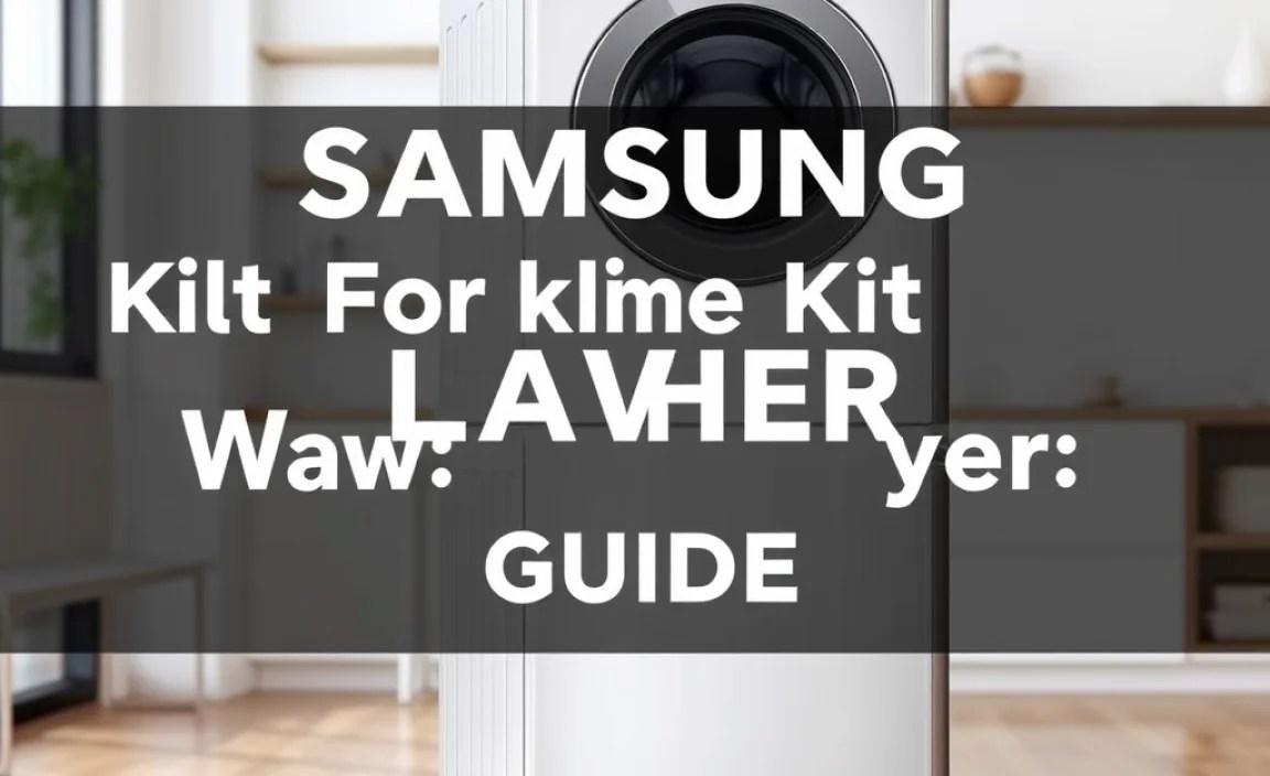 Samsung Stacking Kit For Washer Dryer: Ultimate Guide