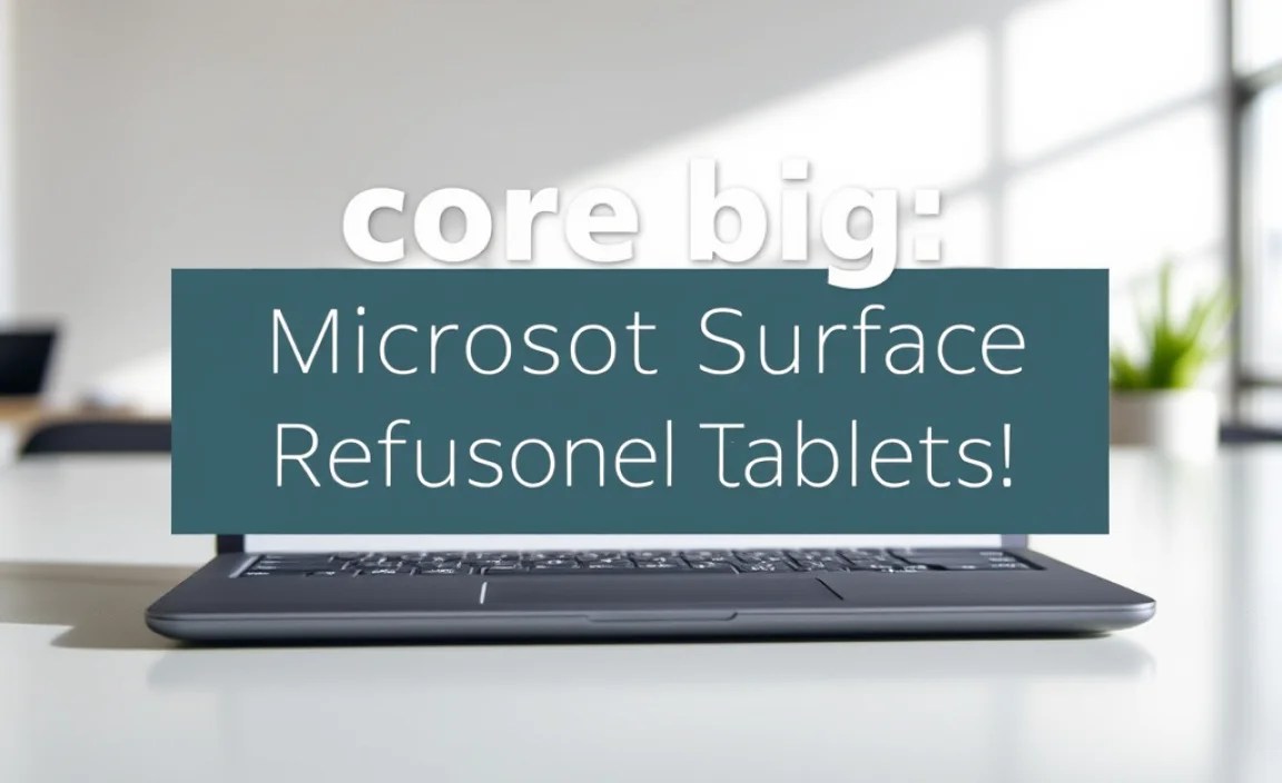 Score Big: Microsoft Surface Refurbished Tablets!