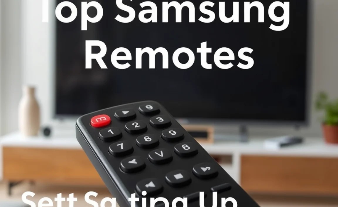 Setting Up Your Samsung Remote