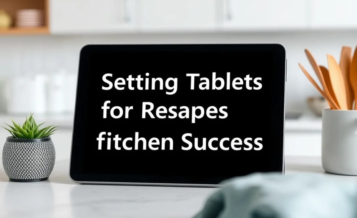 Setting Up Your Tablet for Kitchen Success