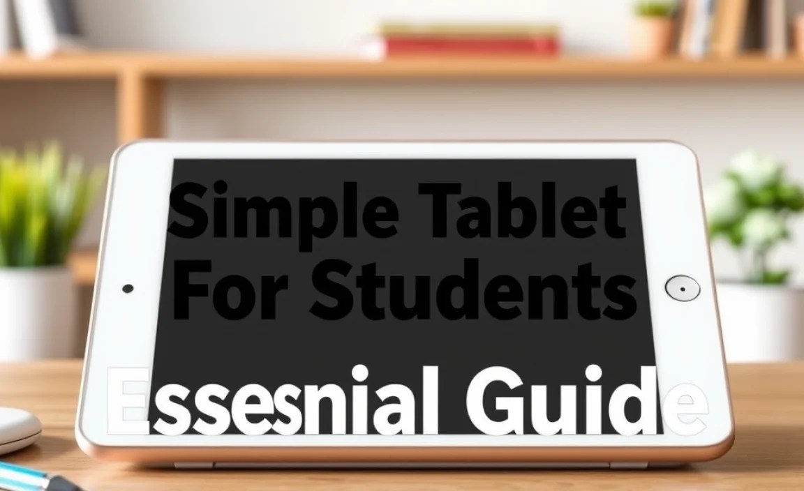 Simple Tablet For Students On iPad: Essential Guide