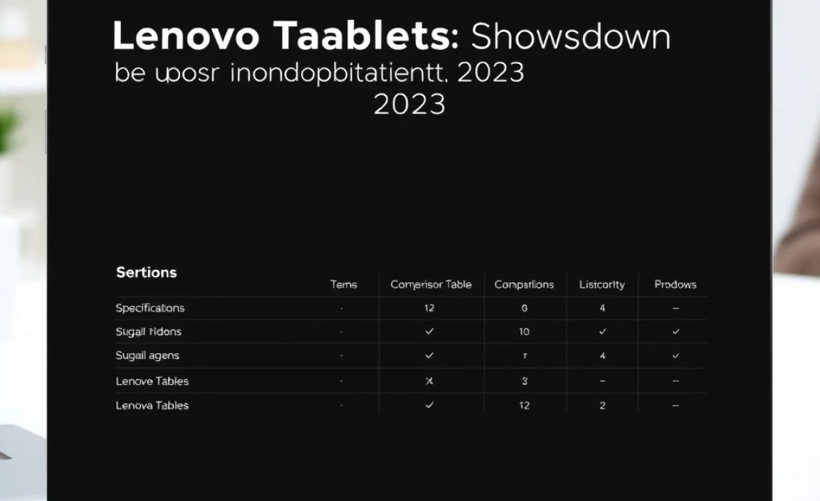 Specifications Comparison Table