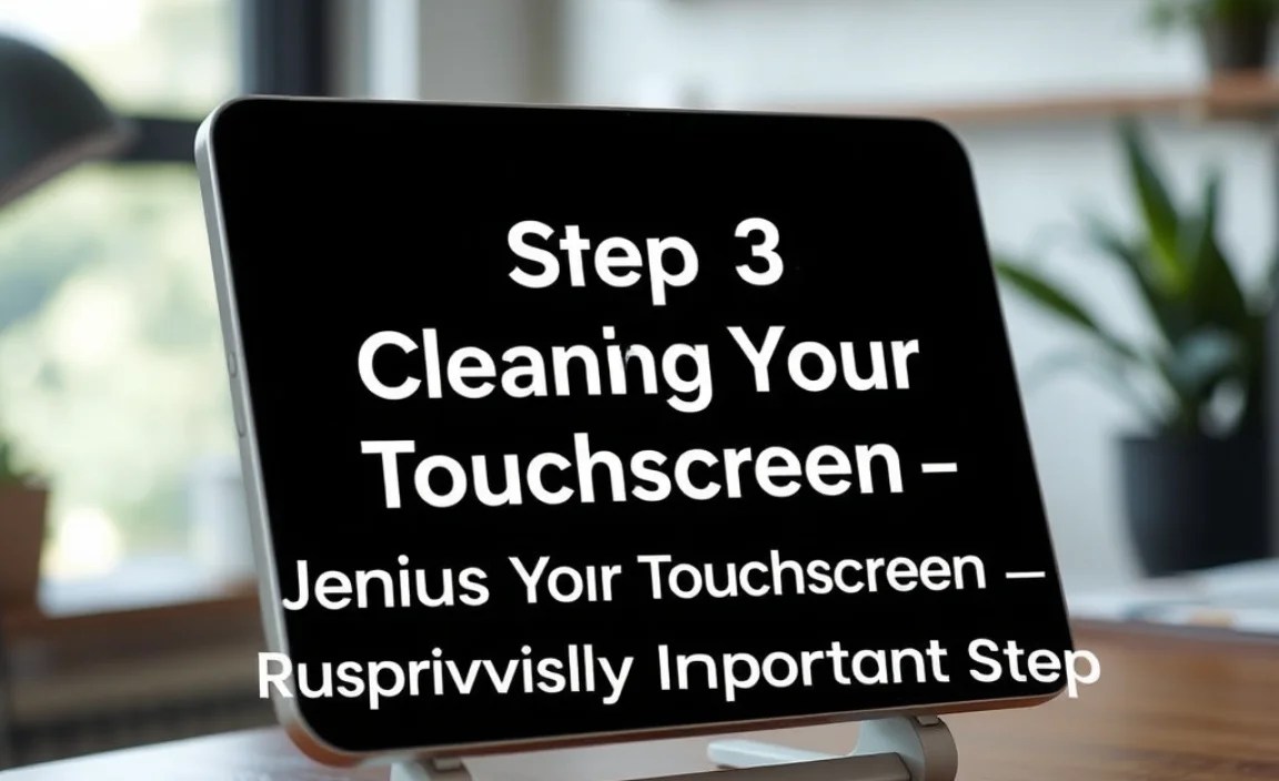 Step 3: Cleaning Your Touchscreen &ndash; A Surprisingly Important Step