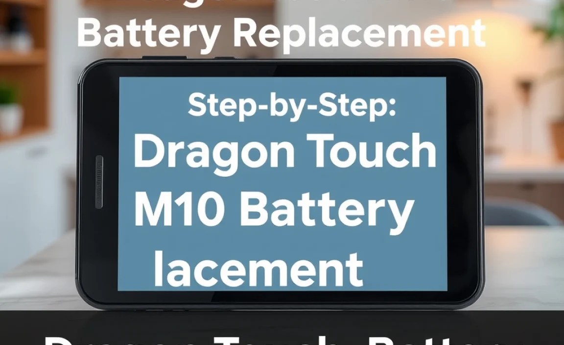 Step-by-Step: Dragon Touch M10 Battery Replacement Guide