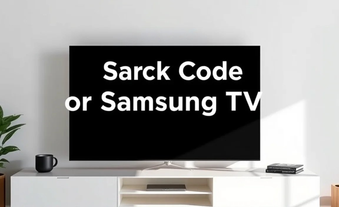 Step-by-Step Guide to Enter Samsung TV Codes