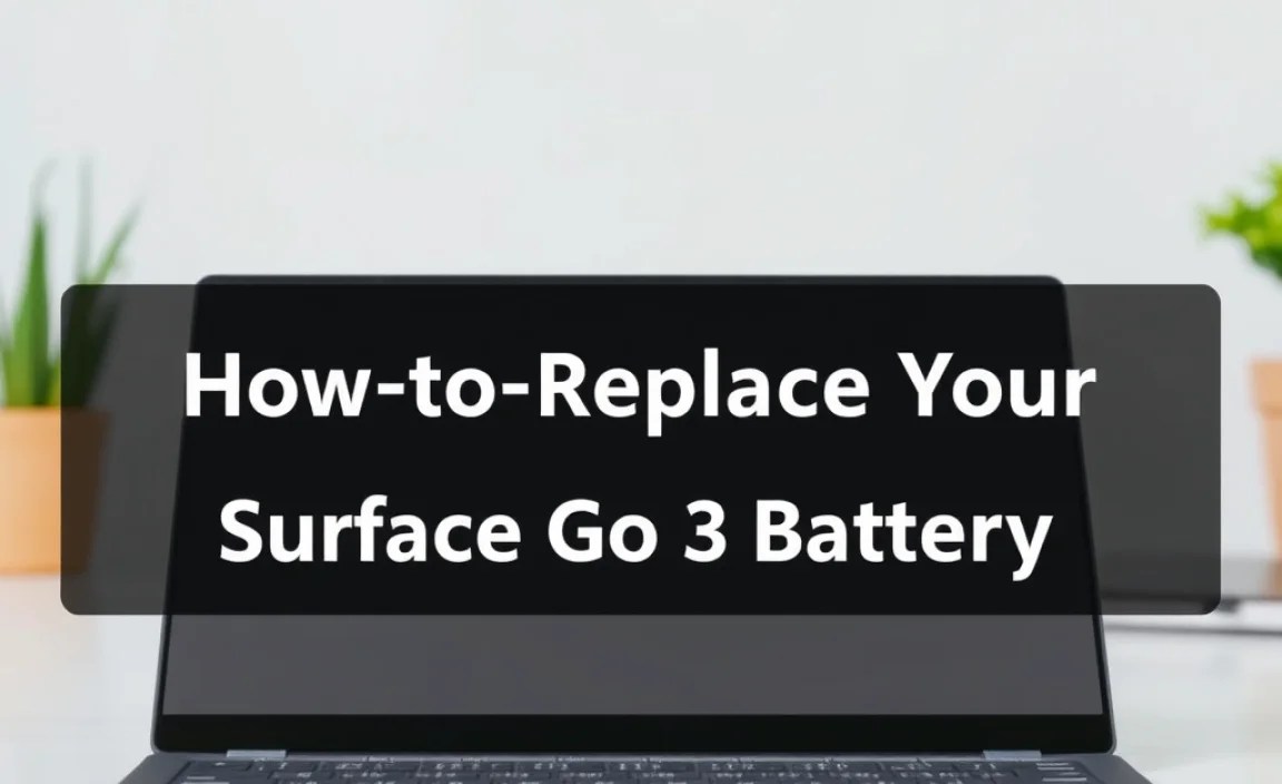 Step-by-Step: How to Replace Your Surface Go 3 Battery
