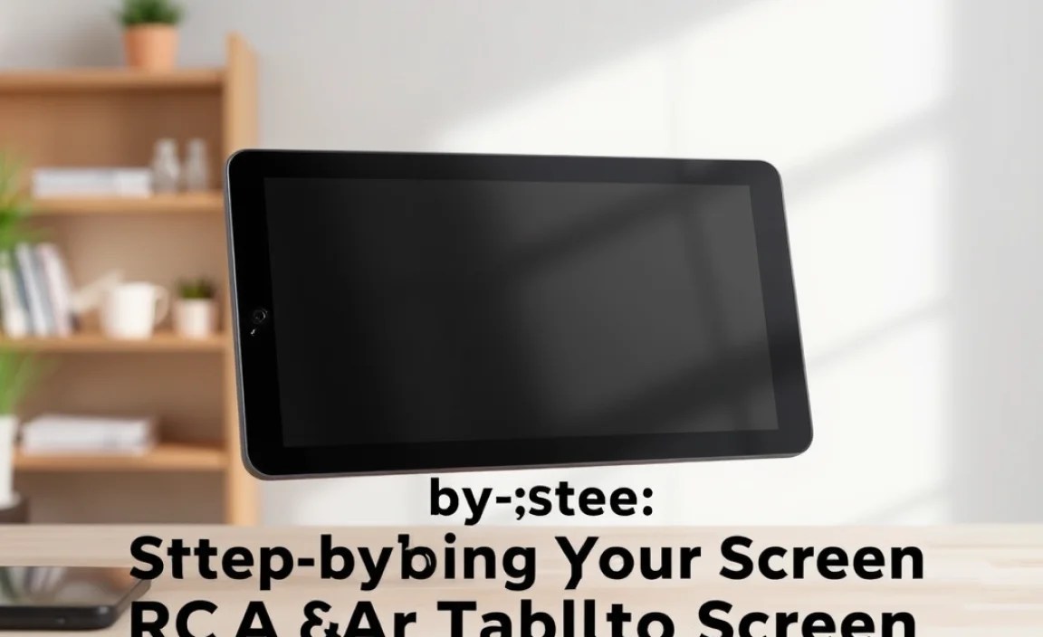Step-by-Step: Replacing Your RCA Tablet Apollo Screen