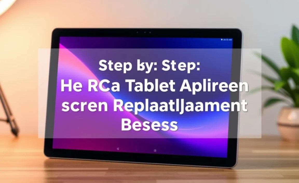 Step-by-Step: The RCA Tablet Apollo Screen Replacement Process (General Outline)