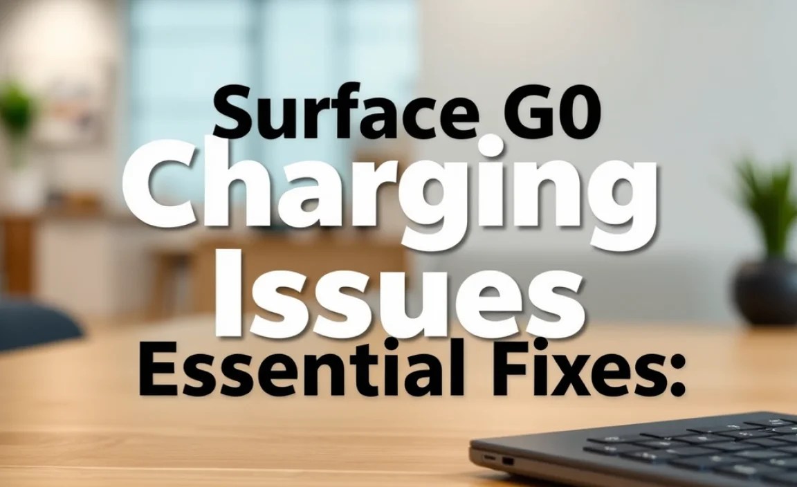 Surface Go 2 Charging Issues: Essential Fixes