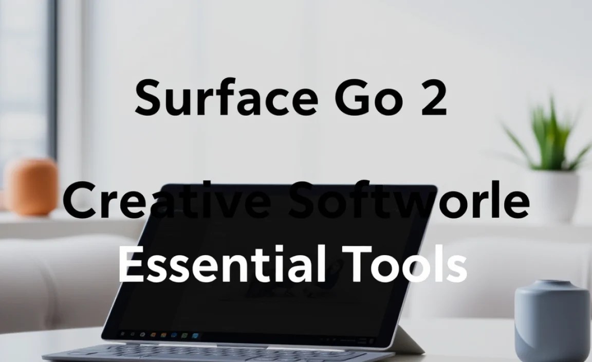 Surface Go 2 Creative Software: Essential Tools