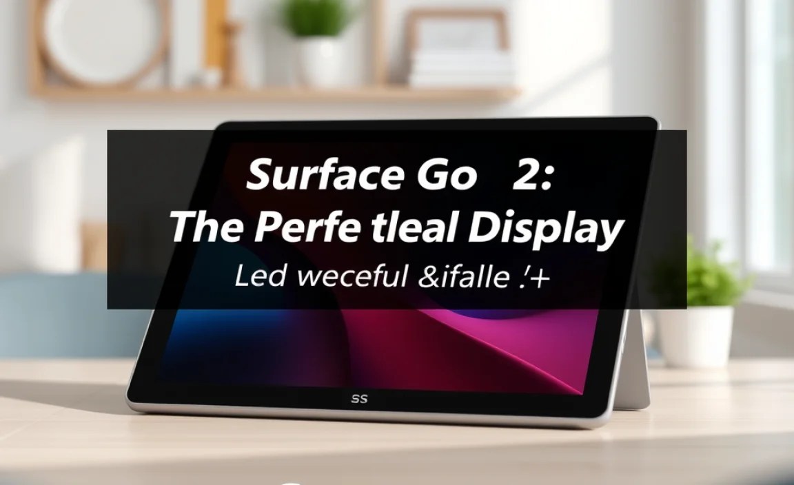 Surface Go 2: Large and Clear Display