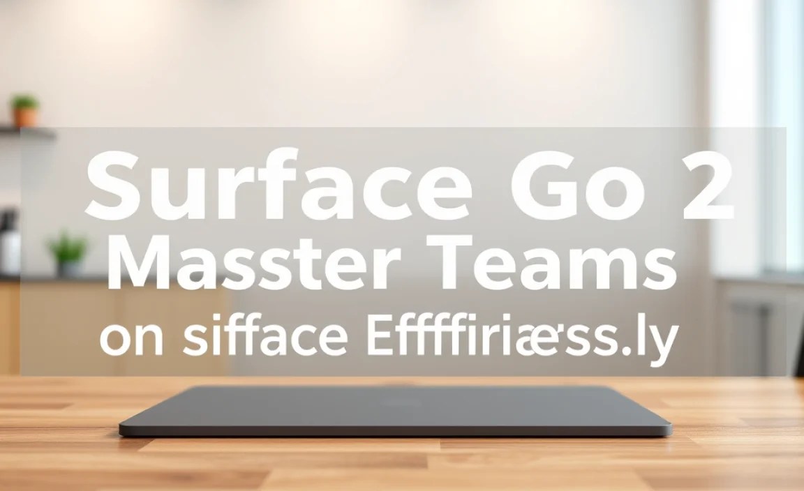 Surface Go 2: Master Teams on Surface Effortlessly