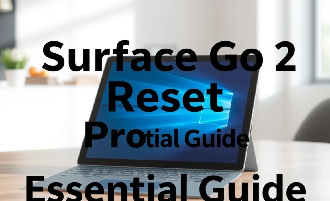 Surface Go 2 Reset Process: Essential Guide