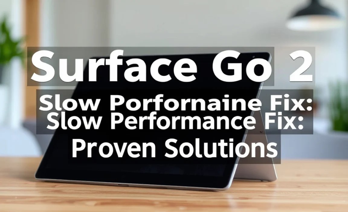 Surface Go 2 Slow Performance Fix: Proven Solutions