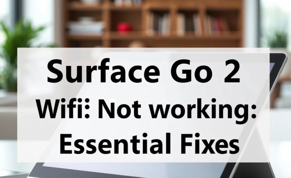 Surface Go 2 Wifi Not Working: Essential Fixes