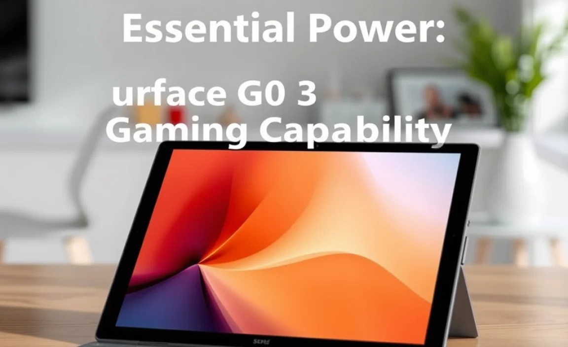 Surface Go 3 Gaming Capability: Pros and Cons