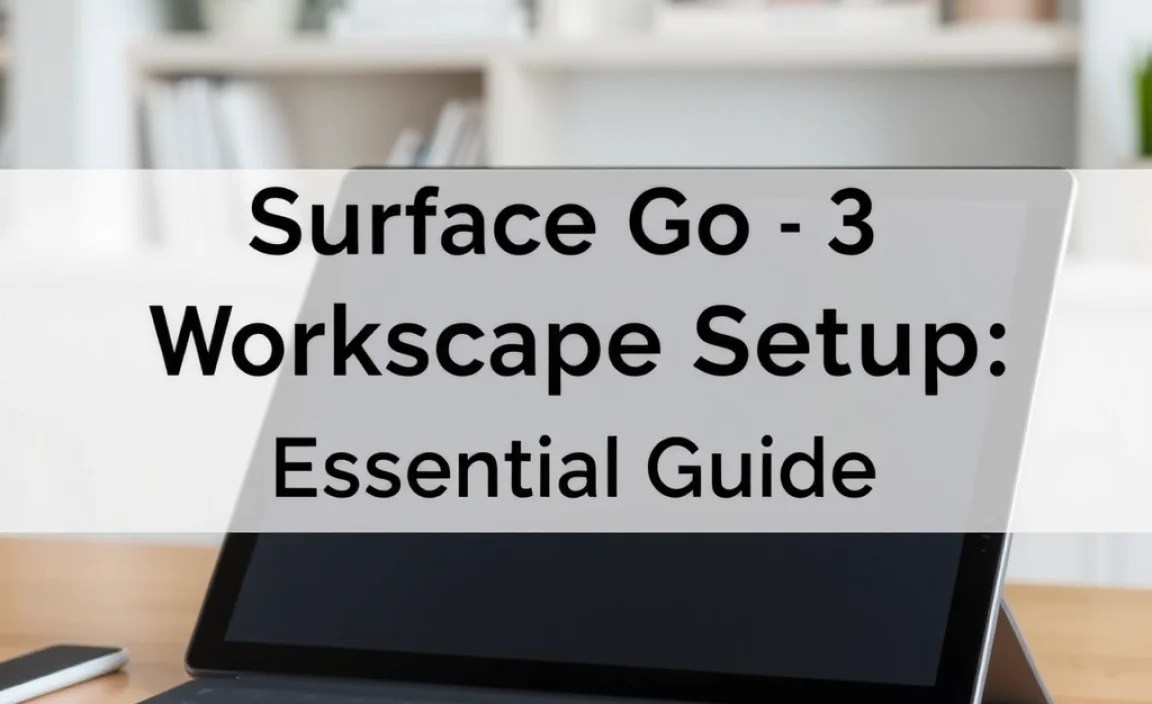 Surface Go 3 Ink Workspace Setup: Essential Guide