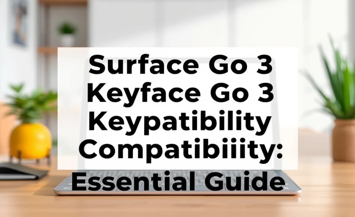 Surface Go 3 Keyboard Compatibility: Essential Guide
