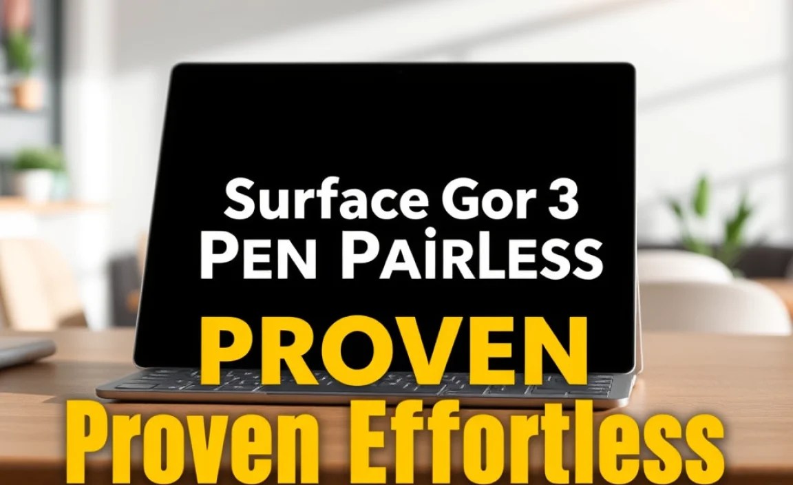 Surface Go 3 Pen Pairing: Proven Effortless