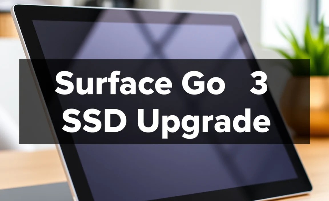 Surface Go 3 SSD Upgrade: Essential Boost