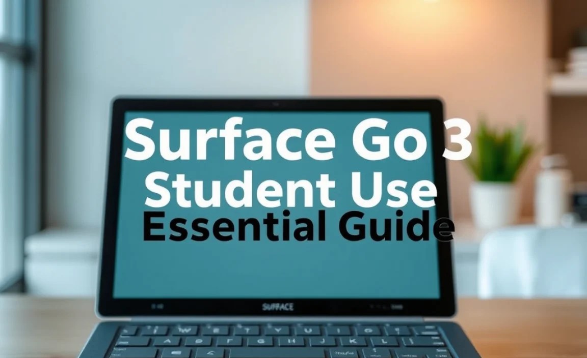 Surface Go 3 Student Use: Essential Guide