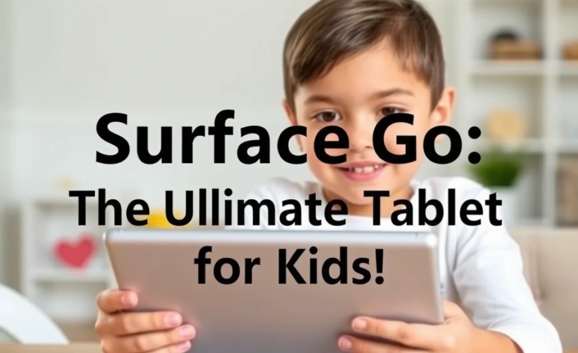 Surface Go: The Ultimate Tablet for Kids!